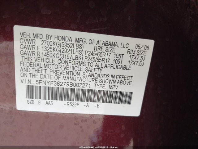 Honda Pilot Lx
