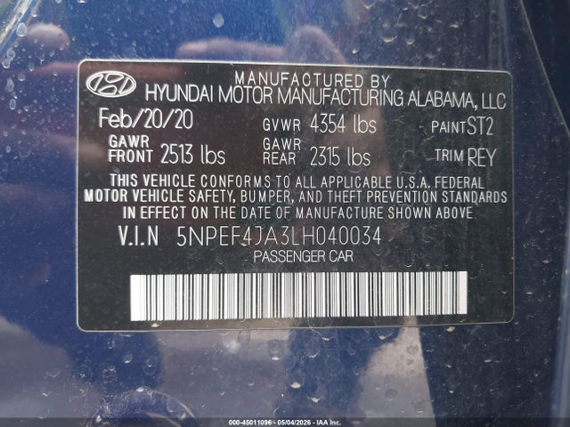 Hyundai SONATA Sel
