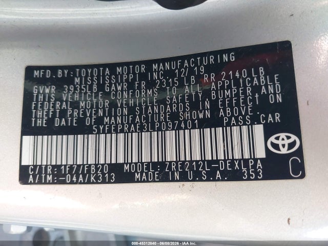 Toyota Corolla Le