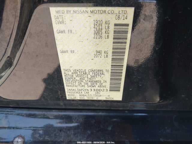 Nissan Altima 2.5 S