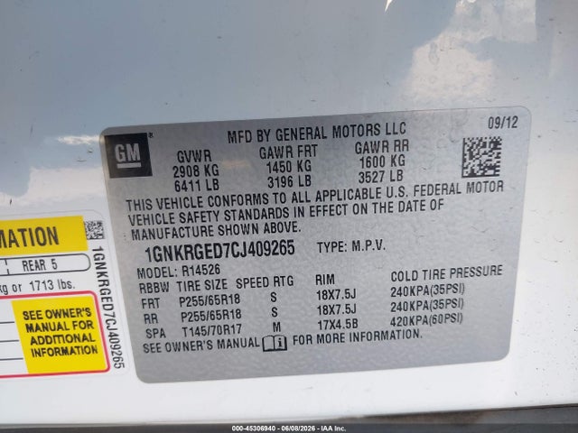 Chevrolet Traverse 1lt