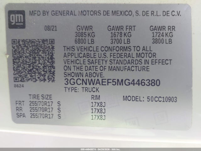 Chevrolet Silverado 1500 2wd  Long Bed Wt