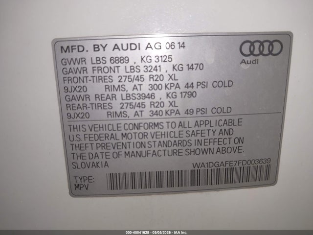 Audi Q7 3.0t S Line Prestige