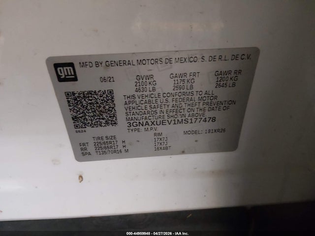 Chevrolet Equinox Awd Lt