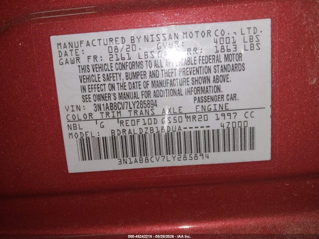 Nissan Sentra Sv Xtronic Cvt