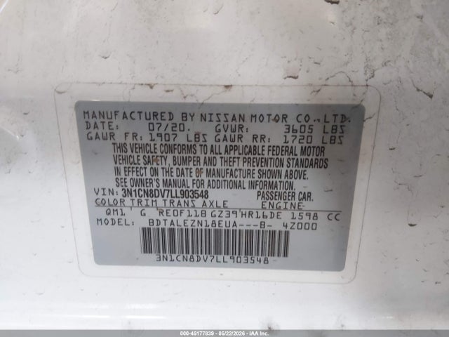 Nissan Versa S Xtronic Cvt