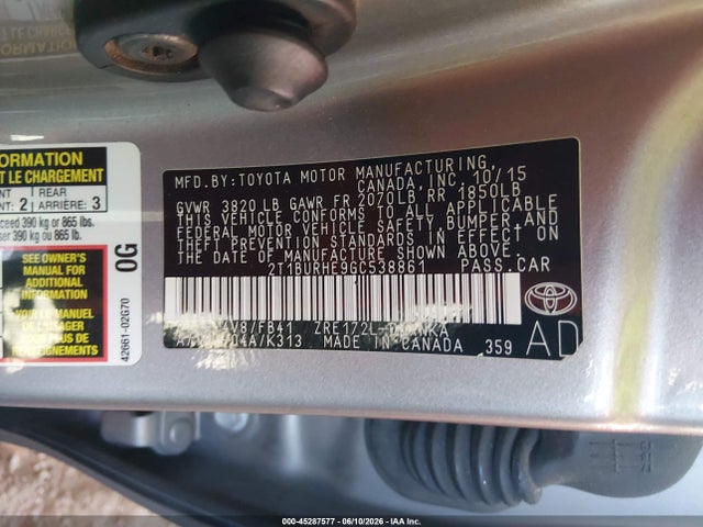 Toyota Corolla Le