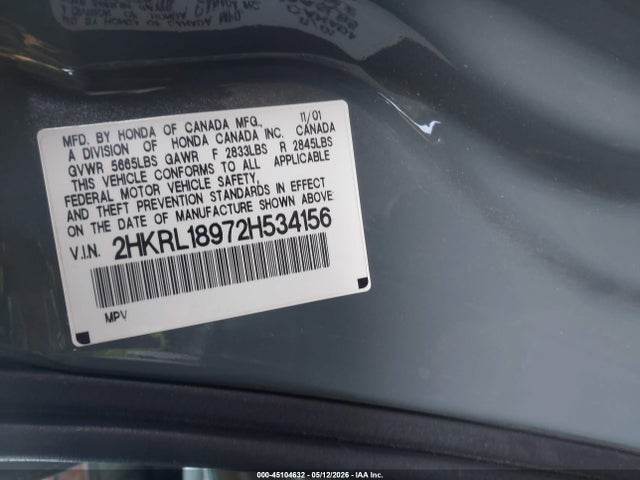 Honda Odyssey Ex-l