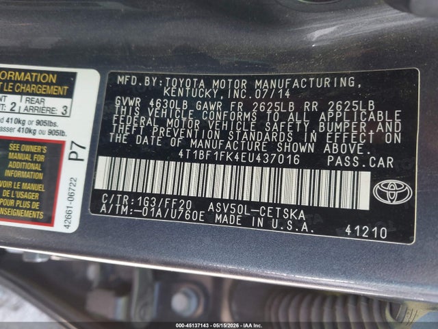 Toyota Camry Se