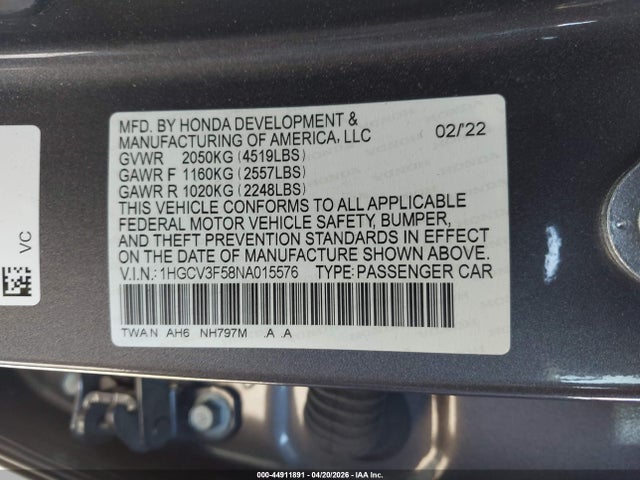 Honda Accord Ex-l