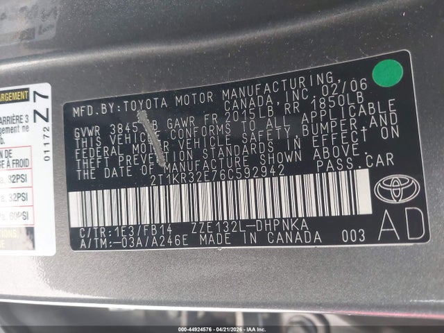 Toyota Matrix Xr