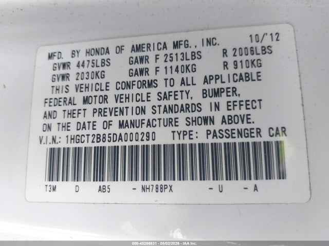 Honda Accord Ex-l V-6