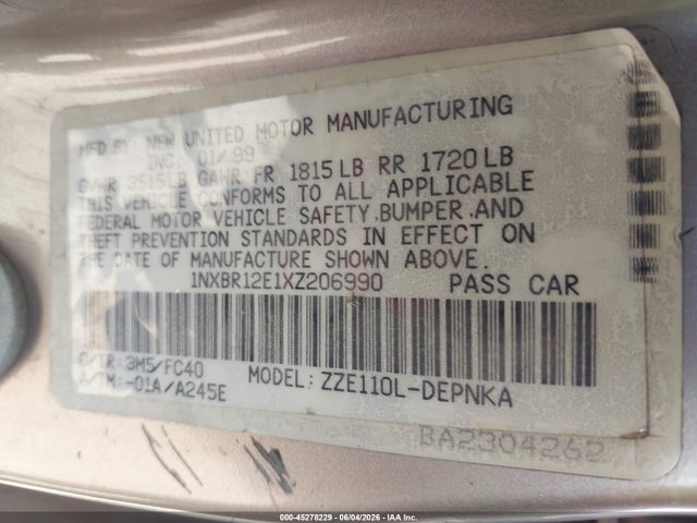 Toyota Corolla Le