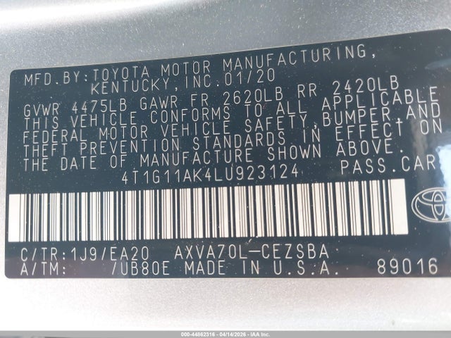 Toyota Camry Se
