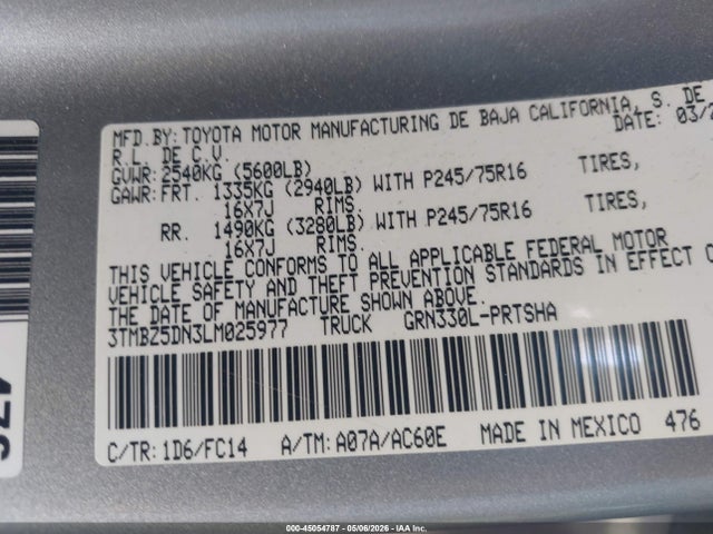 Toyota Tacoma Sr5 V6