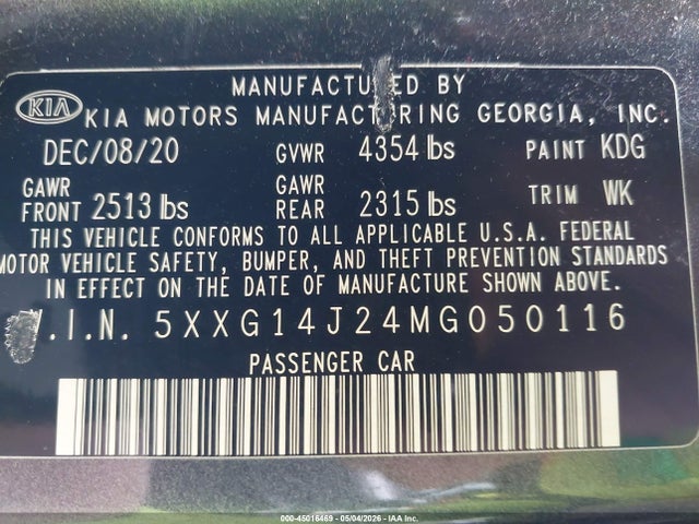 Kia K5 Lxs