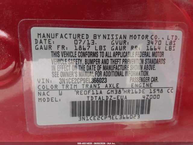 Nissan Versa Sv