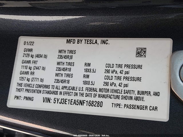 Tesla Model 3 Rear-wheel Drive