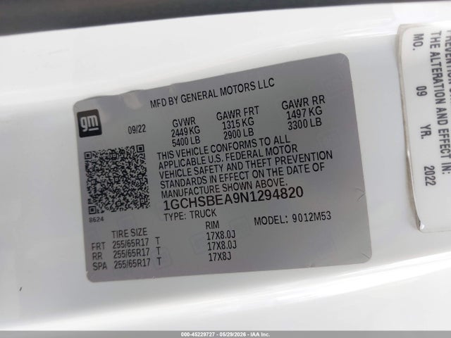 Chevrolet Colorado 2wd  Long Box Wt