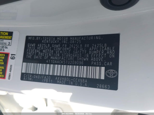 Toyota Camry Le