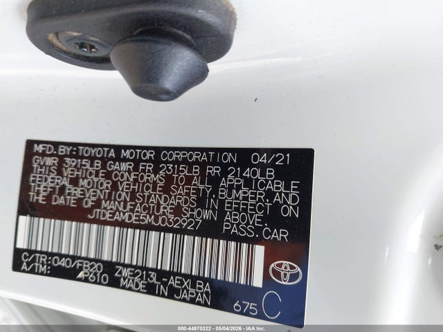 Toyota Corolla Hybrid Le