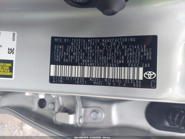 Toyota Corolla Le