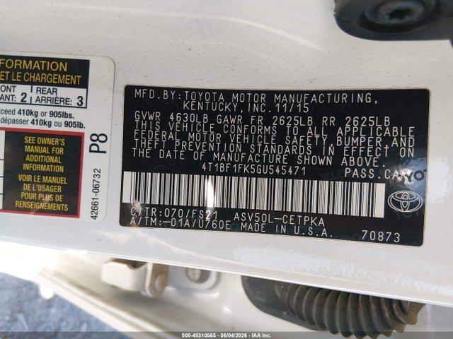 Toyota Camry Se