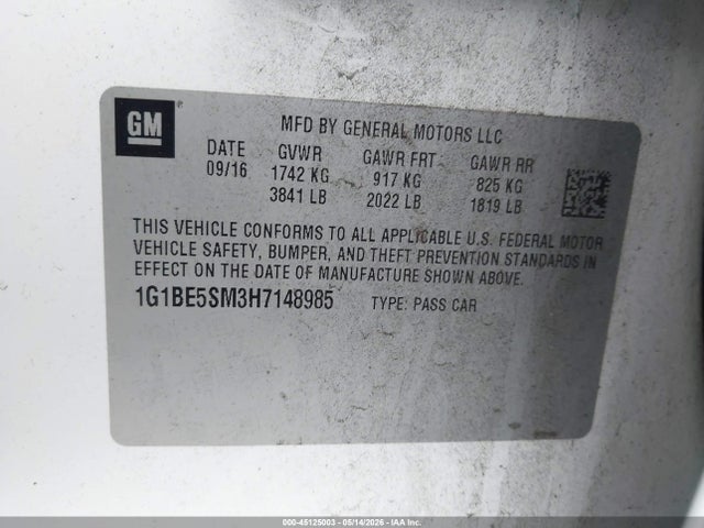 Chevrolet Cruze Lt Auto