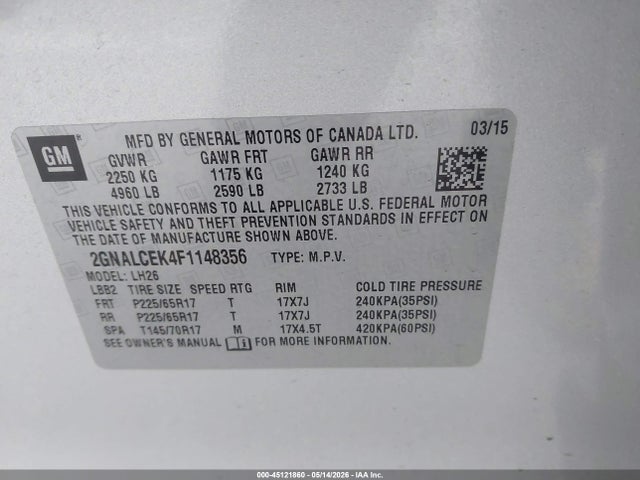 Chevrolet Equinox 2lt