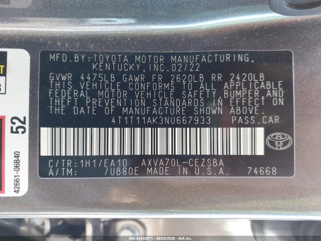 Toyota Camry Se