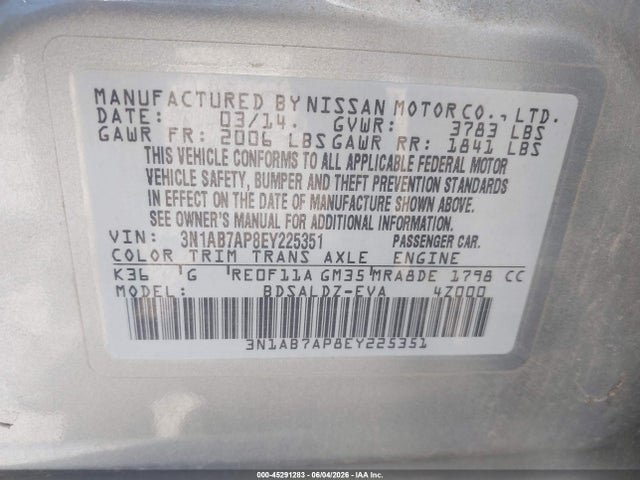Nissan Sentra Sv