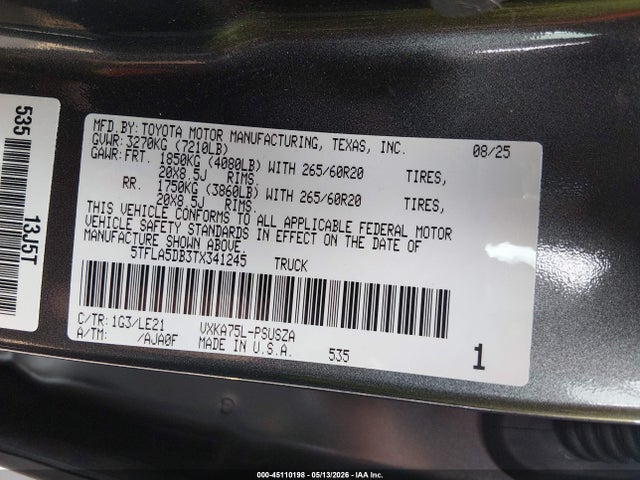 Toyota Tundra Sr5 Crewmax 5.5' Bed