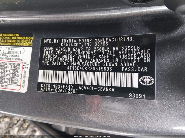 Toyota Camry Le