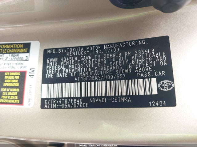 Toyota Camry Le