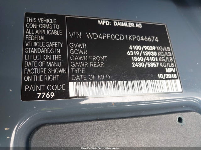 Mercedes-Benz Sprinter 2500 Standard Roof V6