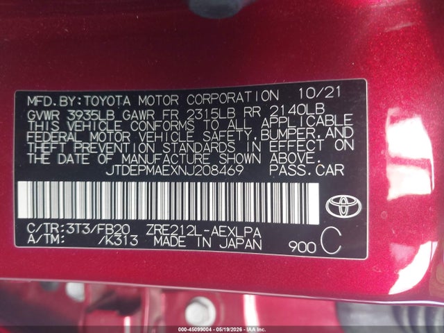 Toyota Corolla Le