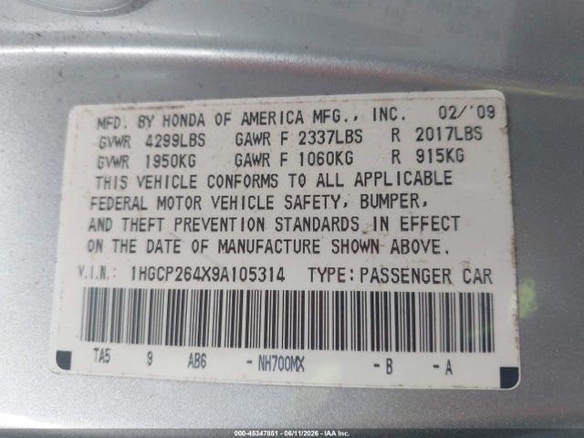 Honda Accord 2.4 Lx-p