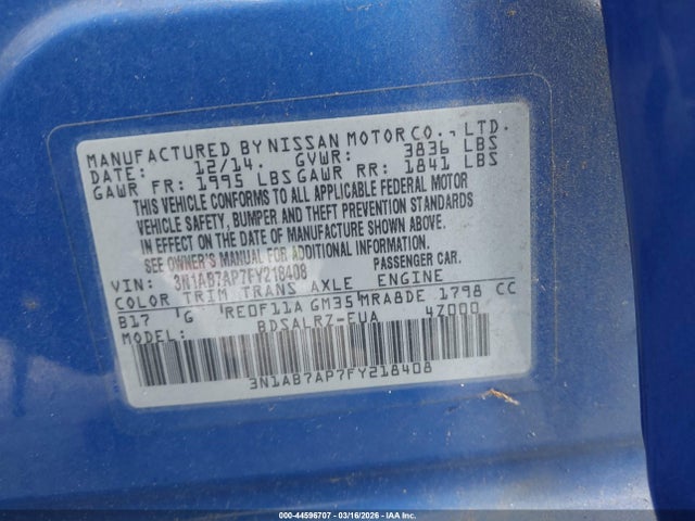 Nissan Sentra Sr