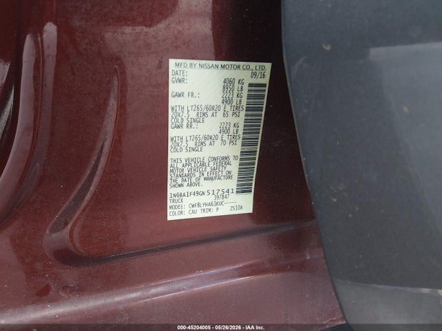 Nissan Titan Platinum Reserve Diesel