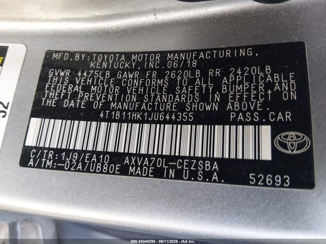 Toyota Camry Se