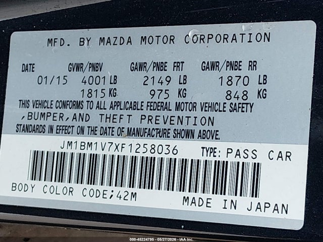 Mazda Mazda3 I Touring