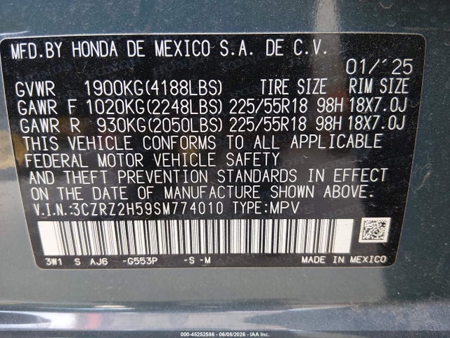 Honda HR-V Awd Sport