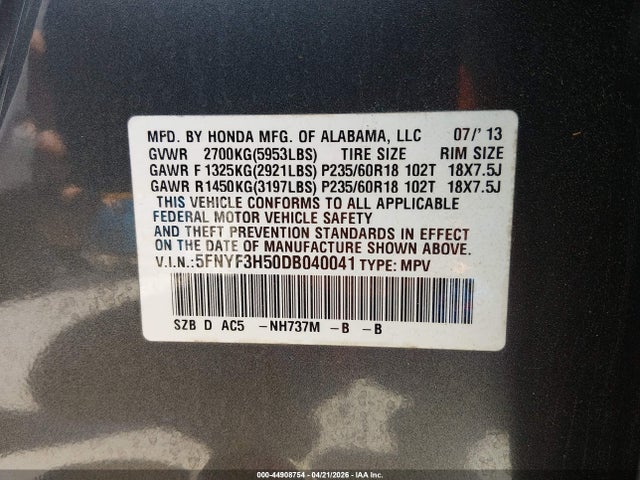 Honda Pilot Ex-l