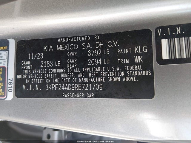 Kia Forte Lxs