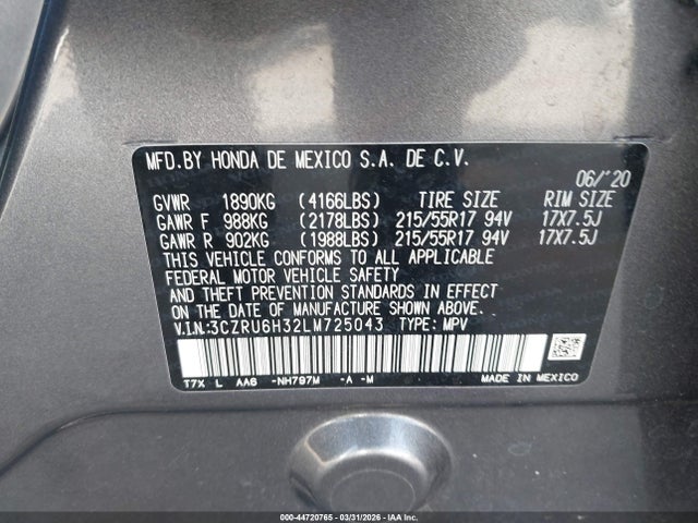 Honda HR-V Awd Lx