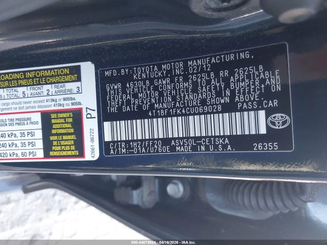 Toyota Camry Se