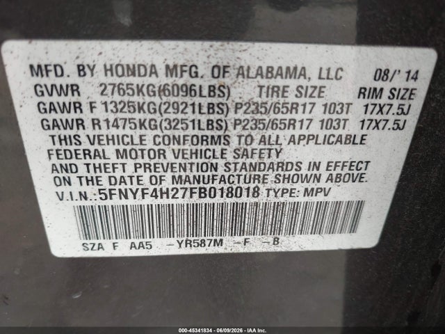 Honda Pilot Lx