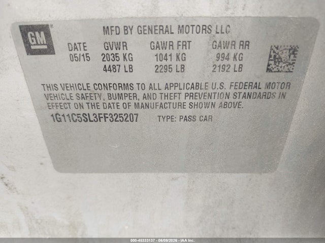 Chevrolet Malibu 1lt