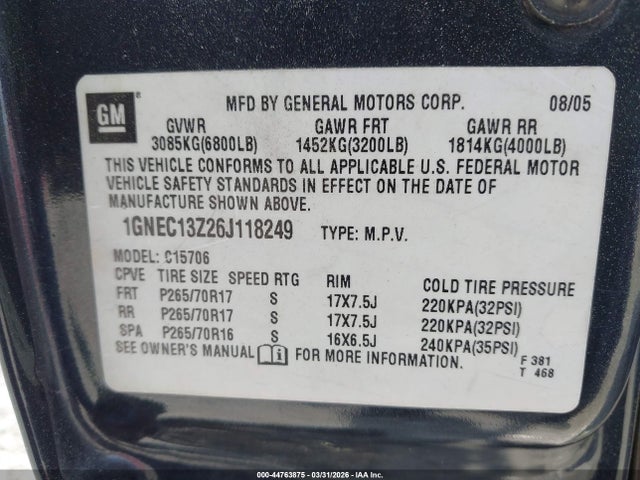 Chevrolet Tahoe Lt