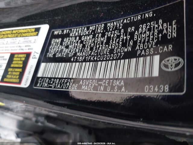 Toyota Camry Se